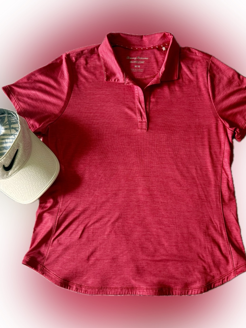Tommy Bahama Women’s Heathered Red Polo